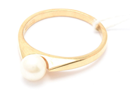 Jewellery - Ring 18K 3,5g Ø19 with cultured pearl Ø6,2mm - View 1