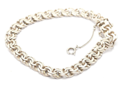 Lot, Bracelet Bismarck S830 16,8g 19,5cm width:8mm, with safety chain that are damaged, in auction: Pawn – Tuesday 29 March 2022