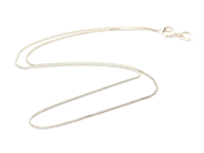 Jewellery, Chain Box-chain S925 1,5g 38,5cm width:1mm, in auction: Pawn – Tuesday 29 March 2022