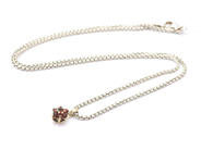 Lot, Chain S925 brv:6,7g 44,5cm width:2mm with pendant S830 height:10mm with stones, in auction: Pawn – Tuesday 29 March 2022