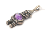 Jewellery, Pendant S925 4,3g with purple stone, height 3,4cm, in auction: Pawn – Tuesday 29 March 2022