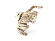 Jewellery, Ring S925 6,6g Ø18 frog, in auction: Pawn – Tuesday 29 March 2022