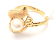 Jewellery - Ring 18K 5,1g with cultured pearl Ø16¼ - View 1