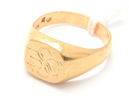 Lot - Ring 18K 10,8g engraved - View 1