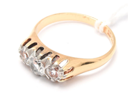 Jewellery - Ring 18K 3,8g with stones Ø17 - View 1