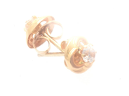 Jewellery, Earrings 18K 0,7g one pair with stones height: 0,6cm, in auction: Pawn – Tuesday 29 March 2022