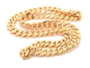 Jewellery, Chain "curb" 18K 98,5g length: 42cm width: 8mm box clasp, in auction: Pawn – Tuesday 29 March 2022