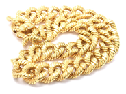 Jewellery, Necklace 18K 147,9g length: 42,5cm width: 18mm box clasp, in auction: Pawn – Tuesday 29 March 2022