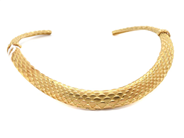 Jewellery, Necklace 18K 105,7g design: Judith Leiber Jewelry stiff open model length: 34cm i case, in auction: Pawn – Tuesday 29 March 2022