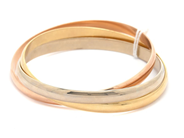 Jewellery, Bangle 18K 86,6g Cartier Trinity serial no. 759379 Ø6,2cm with original box , in auction: Pawn – Tuesday 29 March 2022