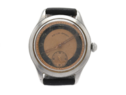 Watches - Revue-Sport 34mm manual winding plastic glass scratched serial no. 387053 leather strap ragged - View 1