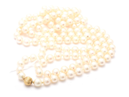 Miscellaneous - Pearl necklace cultured salt water caØ7,5cm clasp 18K length: ca120cm - View 1