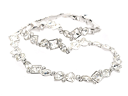 Miscellaneous - Necklace Swarowski non-precious metal with Swarowski-crystals length: 45,5cm with original case - View 1