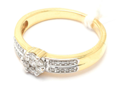 Jewellery, Ring 18K 3,5g Ø16¼ with diamonds 1xca0,05ct 12xca0,02ct 20xca0,005ct , in auction: Pawn – Tuesday 29 March 2022