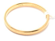 Lot, Ring 18K 3,9g Ø22½ engraved, in auction: Pawn – Tuesday 29 March 2022