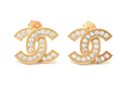 Jewellery - Earrings one pair 18K 2,2g with stones  - View 1