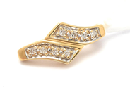 Jewellery, Pendant 18K 1,5g with diamonds 8xca0,005ct , in auction: Pawn – Tuesday 29 March 2022