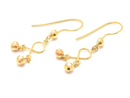 Jewellery, Earrings one pair 14K 0,7g, height: 27mm, in auction: Pawn – Tuesday 29 March 2022