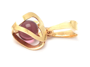 Jewellery, Pendant 18K heart 0,6g with stone , in auction: Pawn – Tuesday 29 March 2022