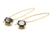 Miscellaneous, Earrings one pair non-precious metal 5,9g with stones, height: 50mm, in auction: Pawn – Tuesday 29 March 2022