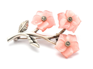 Jewellery, Brooch S925 9,1g with stones, width: 47mm, in auction: Pawn – Tuesday 29 March 2022