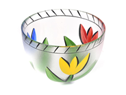Glass, Bowl Kosta Boda Ulrica Hydman Vallien model: Tulipa Ø22cm height:15cm , in auction: Pawn – Tuesday 29 March 2022