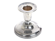 Lot, Candlestick S830 108,0g height: 7cm, plaster filled, in auction: Pawn – Tuesday 29 March 2022