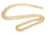 Jewellery, Chain graduated Bismarck 18K 12,6g length: 48,5cm width: 3-6mm, in auction: Pawn – Tuesday 29 March 2022