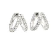 Jewellery - EARRINGS, 18K white gold - View 1