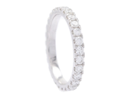 Jewellery - FULL ETERNITY RING, 18K white gold - View 1