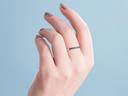 Jewellery - ETERNITY RING, 18K white gold - View 2