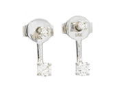 Jewellery - EARRINGS, 18K white gold - View 1