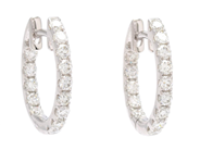 Jewellery - EARRINGS, 18K white gold - View 1