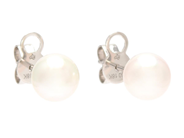 Jewellery - PEARL EARRINGS, 18K white gold - View 1