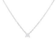 Jewellery - SOLITAIRE NECKLACE, platinum - View 1