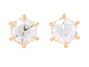 Jewellery - SOLITAIRE EARRINGS, 18K gold - View 1