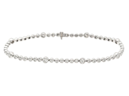 Jewellery - TENNIS BRACELET, 18K white gold - View 1