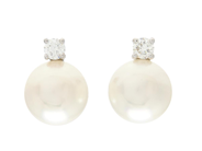 Jewellery - PEARL EARRINGS, 18K white gold - View 1