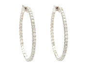 Jewellery - HOOP EARRINGS, 18K white gold - View 1