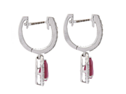 Jewellery - EARRINGS, 18K white gold - View 2