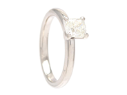 Jewellery - SOLITAIRE RING, 18K white gold - View 1