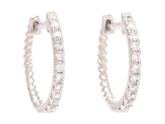 Jewellery - EARRINGS, 18K white gold - View 1