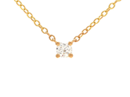 Jewellery - SOLITAIRE NECKLACE, 18K gold - View 1