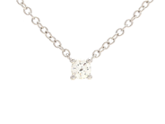 Jewellery - SOLITAIRE NECKLACE, 18K white gold - View 1