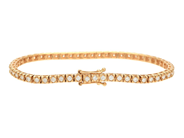 Jewellery - TENNIS BRACELET, 18K gold - View 2