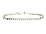 Jewellery - TENNIS BRACELET, 18K white gold - View 1
