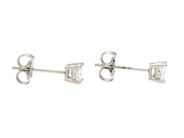Jewellery - SOLITAIRE EARRINGS, 18K white gold - View 2