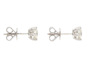 Jewellery - SOLITAIRE EARRINGS, 18K white gold - View 2