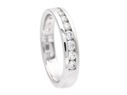 Jewellery - ETERNITY RING, 18K white gold - View 1