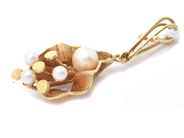 Jewellery - Pendant 14K 4,3g h4cm with pearls  - View 2
